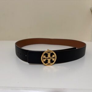 Tory Burch Women's Reversible Black/Brown Belt